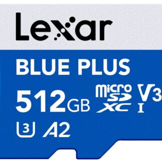Memory card microSD card 512GB C10 A2 U3 V30 170MB/s Blue Plus
