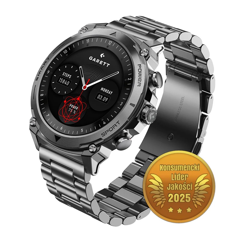 Smartwatch Garett Atom silver steel Smartwatch Garett Atom silver steel