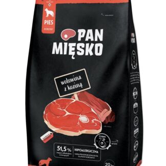 PAN MIÄSKO Beef with goat M  - dry dog food - 20kg