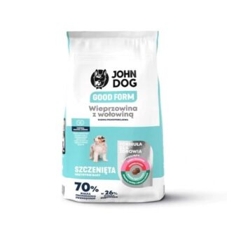 JOHN DOG Good Form Puppy Pork with beef  - dry dog food - 12 kg