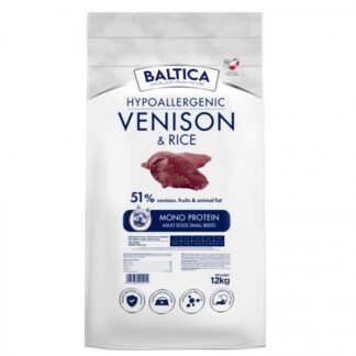 BALTICA Nutraceutic Hypoallergenic Small breeds Venison with rice - dry dog food - 12kg