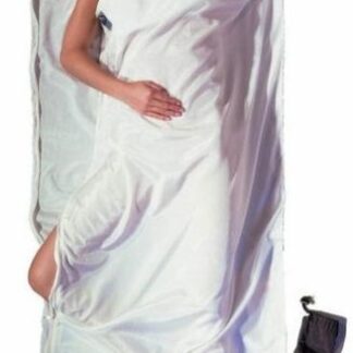 Cocoon TravelSheet Coupler Silk/Cotton Sleeping Bag Liner with Two-Way Zipper  Natural