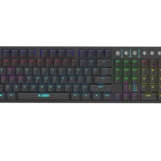 iBox AURORA K-6 keyboard Universal RF Wireless + Bluetooth QWERTY English Black