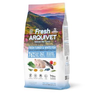 ARQUIVET Fresh Senior & Light Turkey and Fish - semi-moist dog food - 10 kg