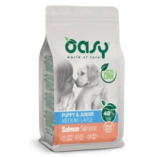 OASY One Animal Protein Puppy & Junior Medium/Large Salmon - dry dog food - 12kg