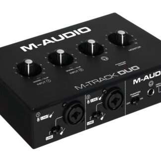 M-AUDIO M-Track Duo USB Audio interface Crystal preamplifier 16 bit 48 kHz Black