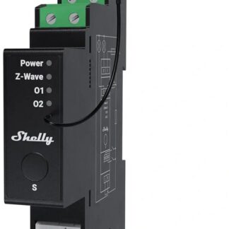 Shelly Wave Pro 2PM LR two-channel Z-Wave DIN rail controller