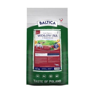 BALTICA Smaki regionÃ³w Medium and large breeds Beef with vegetables - dry dog food - 12kg