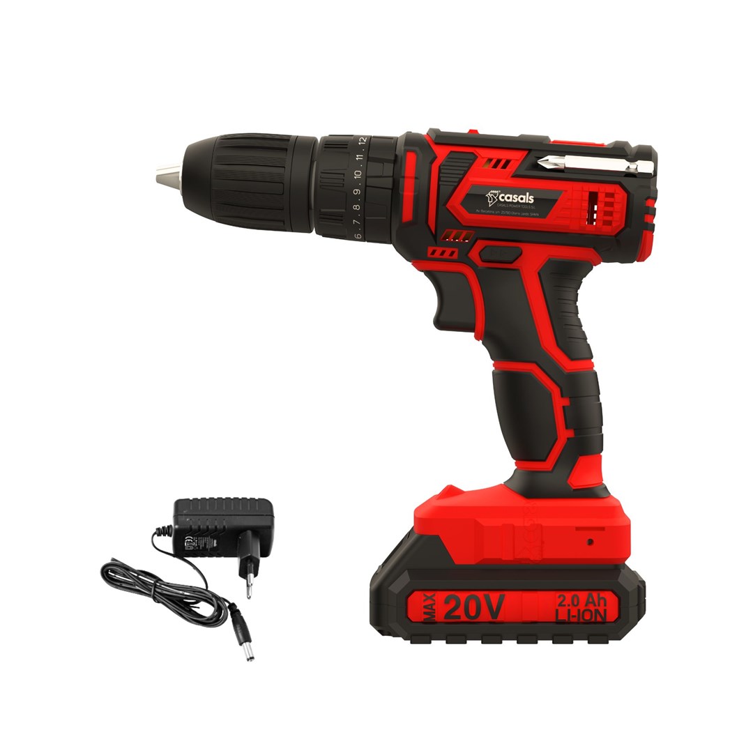 Cordless battery-powered screwdriver/drill 20V CASALS CID2050B Cordless battery-powered screwdriver/drill 20V CASALS CID2050B
