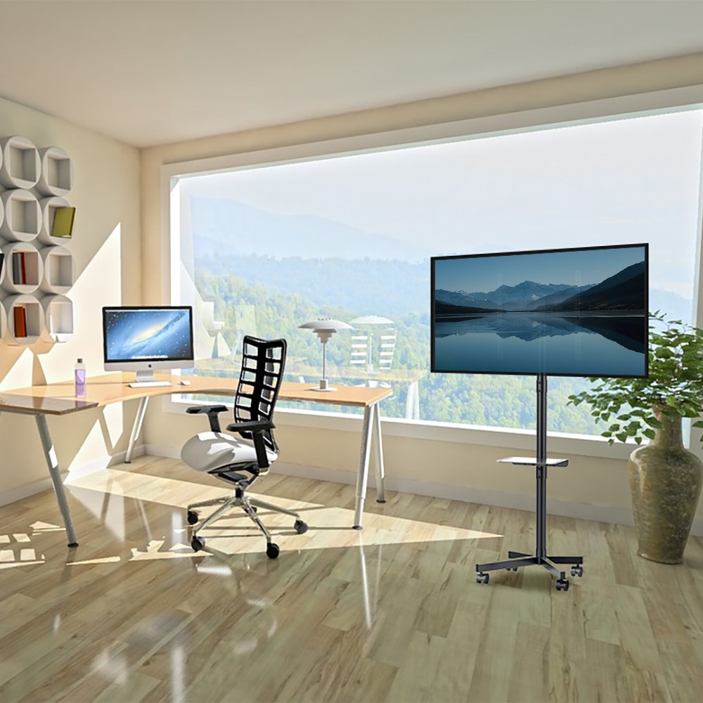 Maclean MC-949 TV Cart Stand Professional 32-55 on Casters max. VESA 400x400 max. 25kg Maclean MC-949 TV Cart Stand Professional 32-55 on Casters max. VESA 400x400 max. 25kg