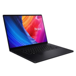 ASUS ProArt P16 H7606WW-SE009X Ryzen AI 9 HX 370 16.0  4K OLED touchscreen 120Hz LBL AR 64GB LPDDR5X 2TB SSD GeForce RTX 5080 16GB WLAN+BT FHD webcam 90Wh battery Windows 11 Pro Aluminium Nano Black