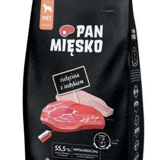 PAN MIÄSKO Veal with turkey XS - dry dog food - 20kg