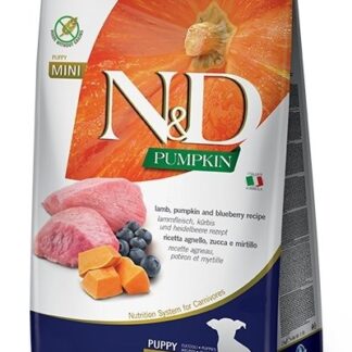 FARMINA N&D GF PUMPKIN LAMB&BLUEBERRY PUPPY MINI - DRY FOOD FOR DOGS - 7kg