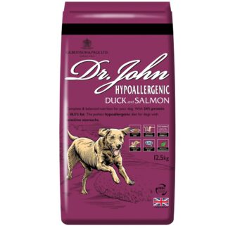 DR JOHN Hypoallergenic Duck with salmon - dry dog food - 12 5kg