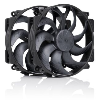 NF-A14x25r G2 PWM Sx2-PP chromax.black - dual fan set  black