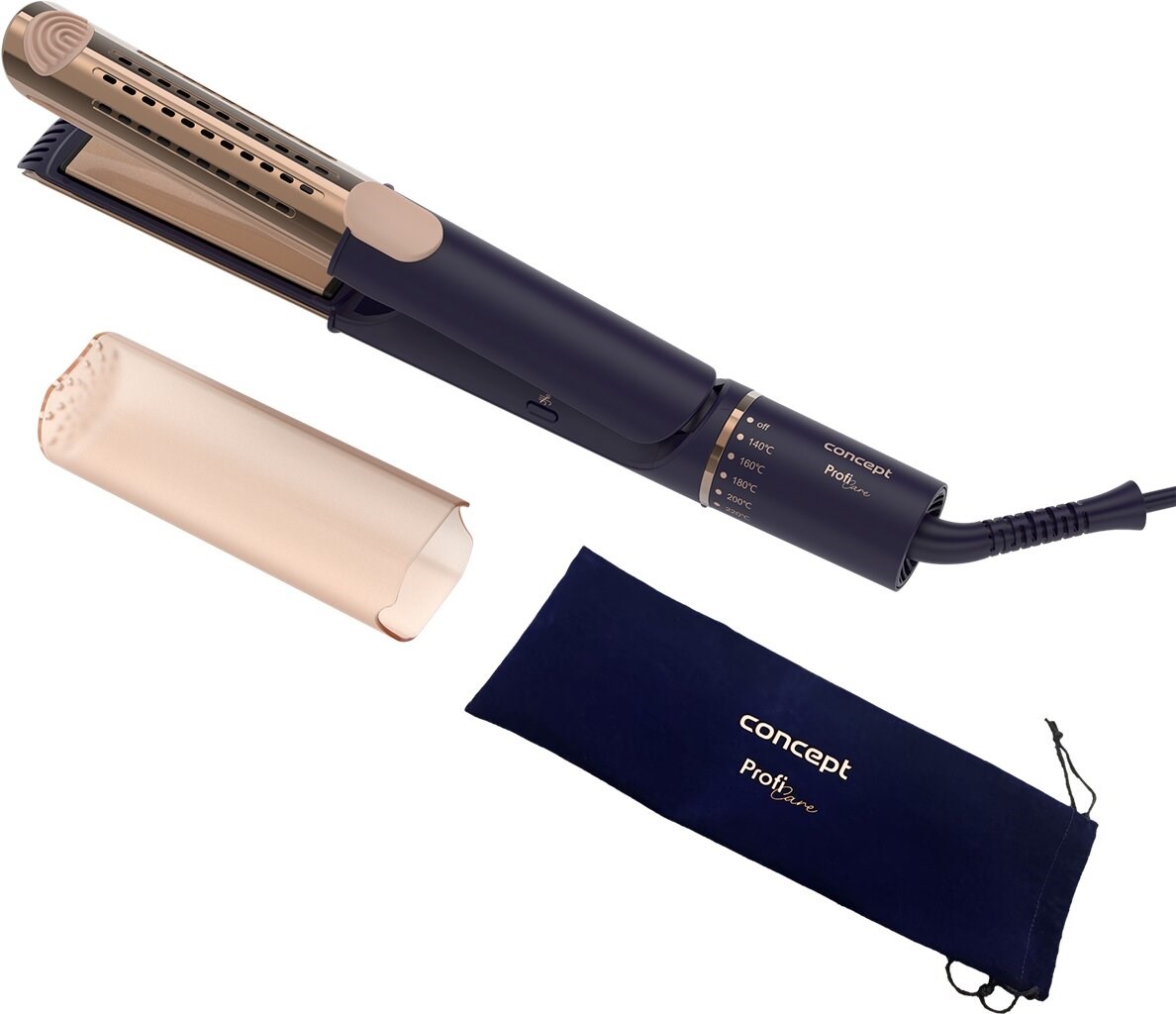 Concept PROFI Care VZ8100 Hair straightener blue gold Concept PROFI Care VZ8100 Hair straightener blue gold