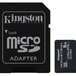 Kingston Technology 8GB microSDHC Industrial C10 A1 pSLC Card + SD Adapter