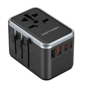 Vention 65W GaN Travel Adapter and Charger 2x USB-A 2x USB-C