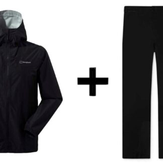 Berghaus Deluge Pro 3.0 jacket  size M  black + Berghaus HILLWALKER OVRTRS AM BLK/BLK  size M
