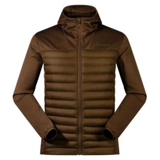 Men's Berghaus Hooded Hybrid Jacket size M brown