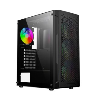 Gembird CCC-FC-400X Gaming ARGB computer case Fornax 400X  black