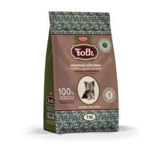 FOLK Small breeds Traditional polish meat feast with rabbit lamb and quail - dry dog food - 7kg FOLK Small breeds Traditional polish meat feast with rabbit lamb and quail - dry dog food - 7kg