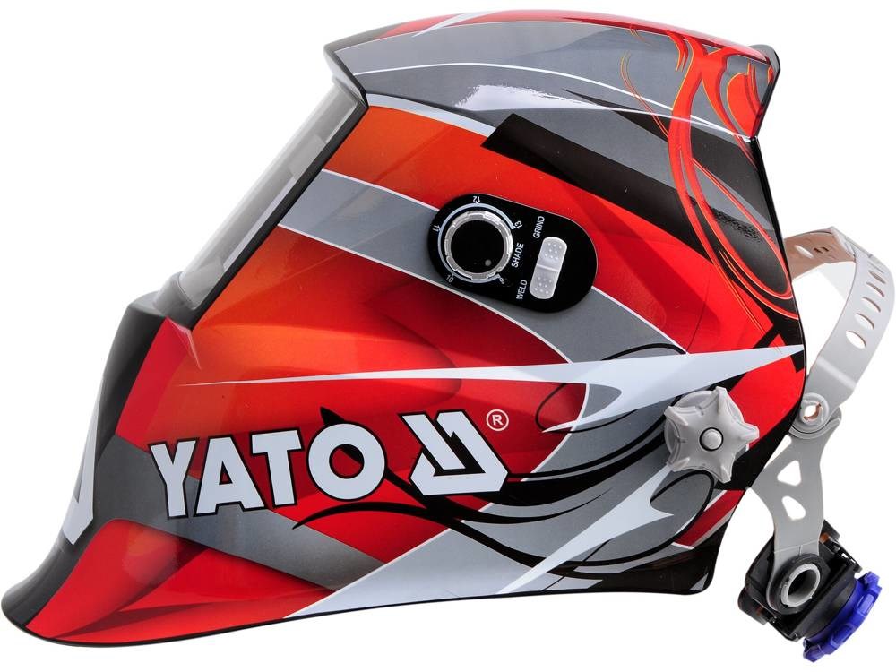 Yato YT-73921 welding mask/helmet Welding helmet with auto-darkening filter Black Red Silver Yato YT-73921 welding mask/helmet Welding helmet with auto-darkening filter Black Red Silver