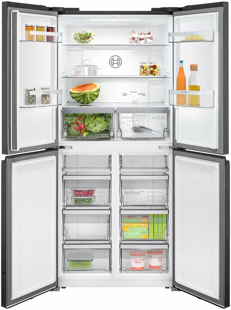 Bosch Serie 4 KMC85LBEA side-by-side refrigerator Freestanding 547 L E Black Bosch Serie 4 KMC85LBEA side-by-side refrigerator Freestanding 547 L E Black
