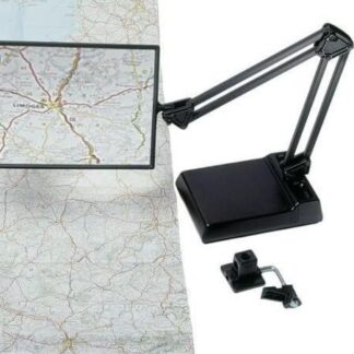 Table-top magnifier mounted on the tabletop