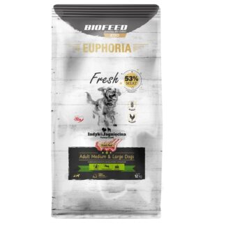 BIOFEED Euphoria Fresh Adult Medium & Large Turkey with lamb - dry dog food - 12kg