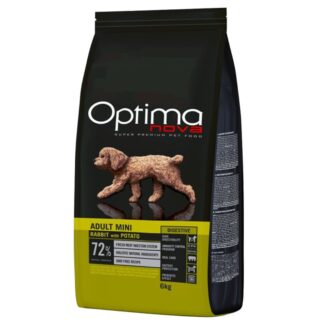 OPTIMANOVA Adult Mini Digestive Rabbit & Potato - dry dog food - 6kg OPTIMANOVA Adult Mini Digestive Rabbit & Potato - dry dog food - 6kg