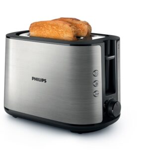 Philips Viva Collection HD2650/90 toaster 2 slice(s) 950 W Black  Stainless steel