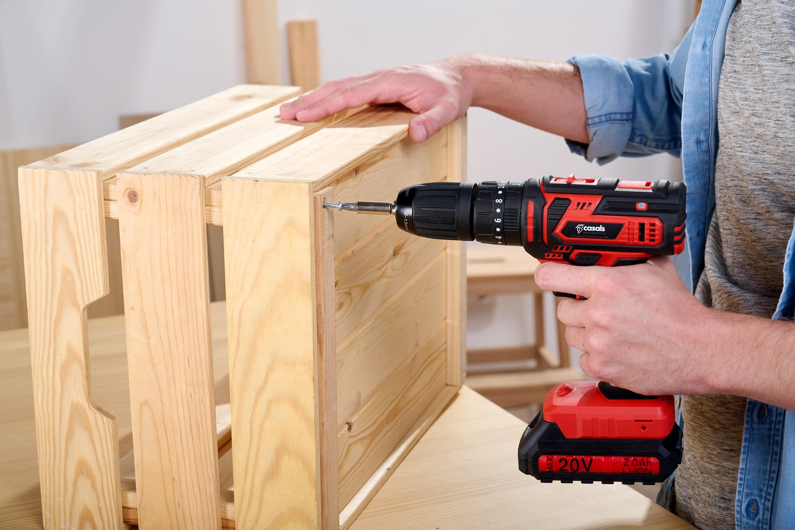 Cordless battery-powered screwdriver/drill 20V CASALS CID2050B Cordless battery-powered screwdriver/drill 20V CASALS CID2050B