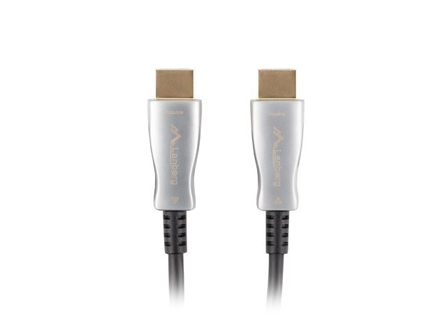 Lanberg CA-HDMI-20FB-0500-BK optical cable HDMI M/M 50m v2.0 4K AOC Lanberg CA-HDMI-20FB-0500-BK optical cable HDMI M/M 50m v2.0 4K AOC