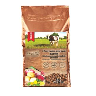 O'CANIS Premium Beef with millet  potatoes  and red beetroot - dry dog food - 12kg