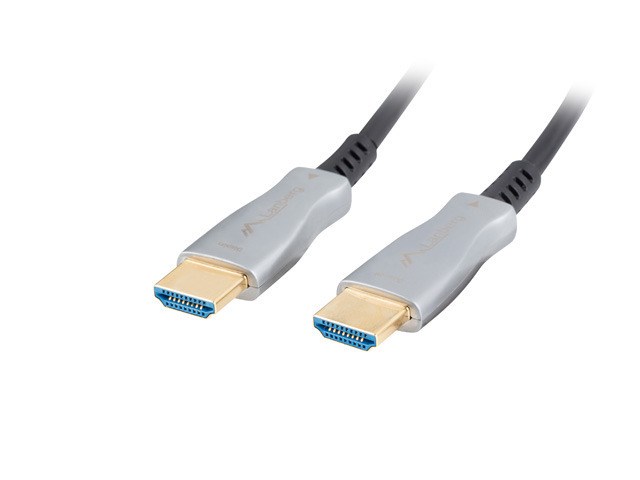 Lanberg CA-HDMI-20FB-0500-BK optical cable HDMI M/M 50m v2.0 4K AOC Lanberg CA-HDMI-20FB-0500-BK optical cable HDMI M/M 50m v2.0 4K AOC