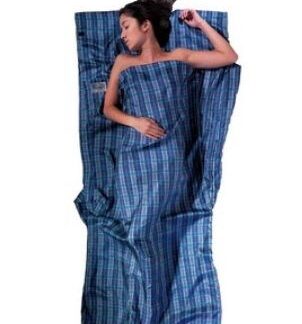 Cocoon TravelSheet Silk Sleeping Bag Liner  Checked Silk