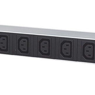 Intellinet Vertical Rackmount 24-Output Power Distribution Unit (PDU)  20 x C13 & 4 x Output C19  Removable Power Cable  Rear C20 Input