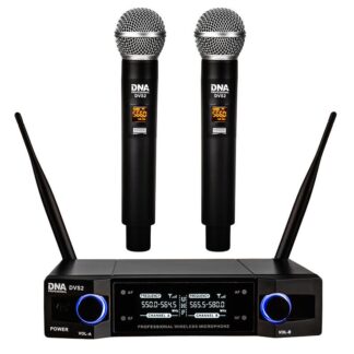 DNA Professional DVS2 - wireless microphone  2 handheld transmitters + base unit (560â590 MHz)
