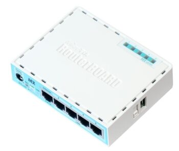 Mikrotik RB750GR3 wired router Gigabit Ethernet Turquoise  White