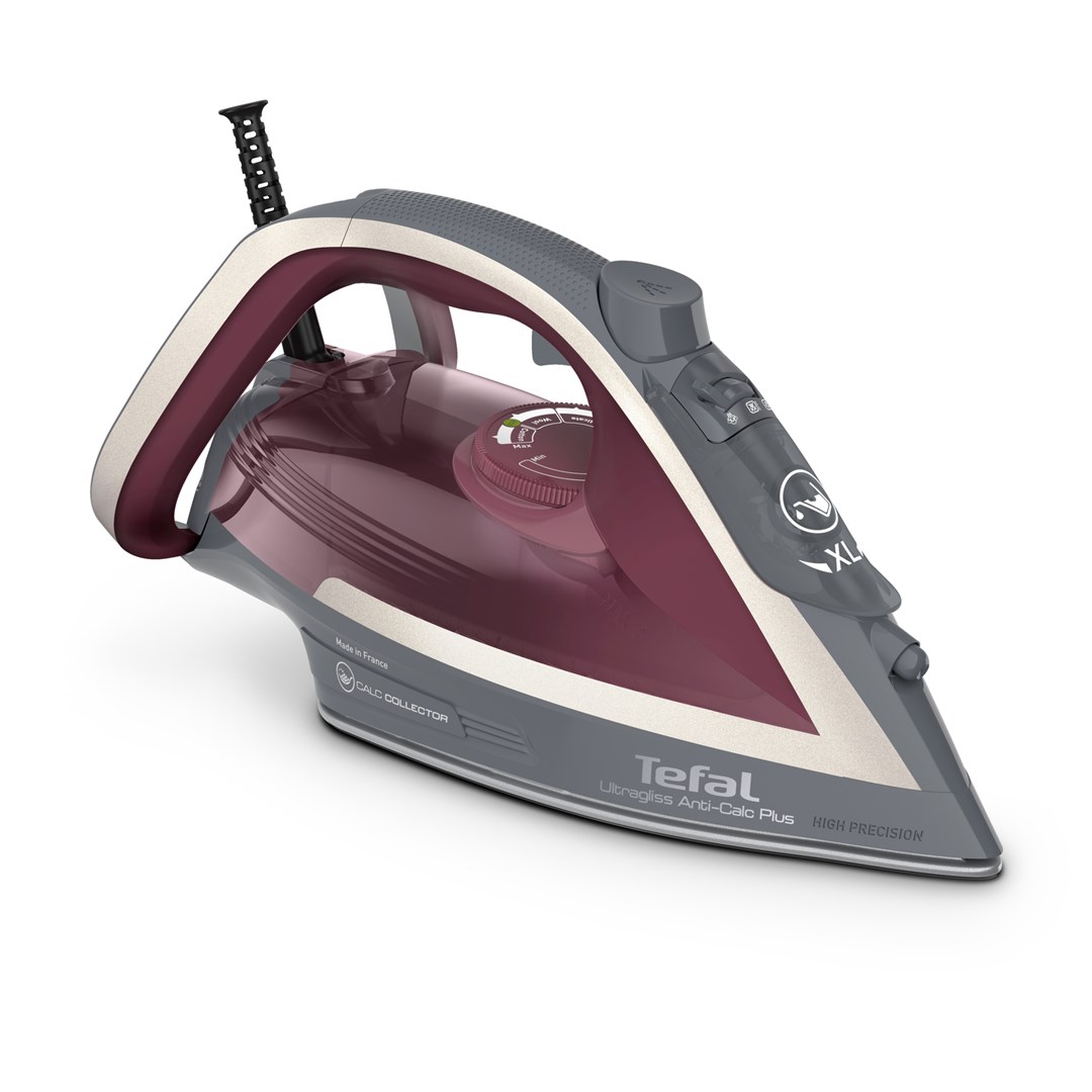 Tefal Ultragliss Anti-Calc Plus FV6840 Steam iron 2800 W Purple Silver Tefal Ultragliss Anti-Calc Plus FV6840 Steam iron 2800 W Purple Silver
