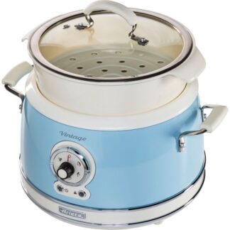 Ariete Vintage Food Steamer, blue Ariete Vintage Food Steamer, blue