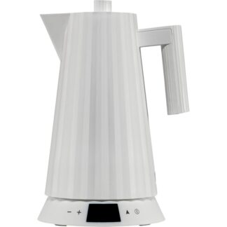 Alessi Plisse Water Kettle white with temperature control