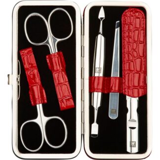 ZWILLING Σετ Μανικιούρ Πεντικιούρ 5 Τεμαχίων με Δερμάτινη Θήκη Crocodile & Ανοξείδωτα Εργαλεία