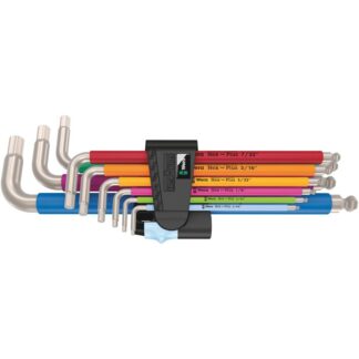 Wera 3950/9 Hex-Plus Multicolour HF Stainless 1