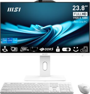 MSI AIO PRO AP242P 14M-859EU i7-14700  23 8  IPS LED FHD Non-Touch Anti-Glare 16GB SSD1TB M.2 AX211 WiFi 6E Windows 11 Pro White
