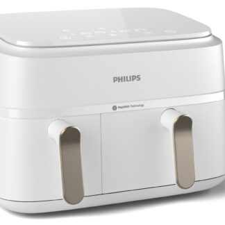Philips 3000 series NA353/10 fryer Double 9 L Stand-alone 2750 W Hot air fryer Silver  White