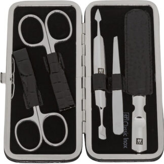 Zwilling CLASSIC leather frame case, black, 5 pcs.