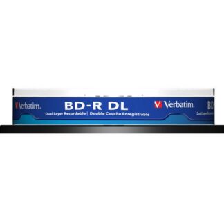 1x10 Verbatim BD-R Blu-Ray 50GB 6x Speed, white blue Cakebox