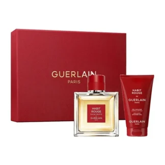 Guerlain Set Habit Rouge Edt 100ml Gel 75ml